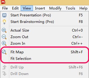 Fit Map menu