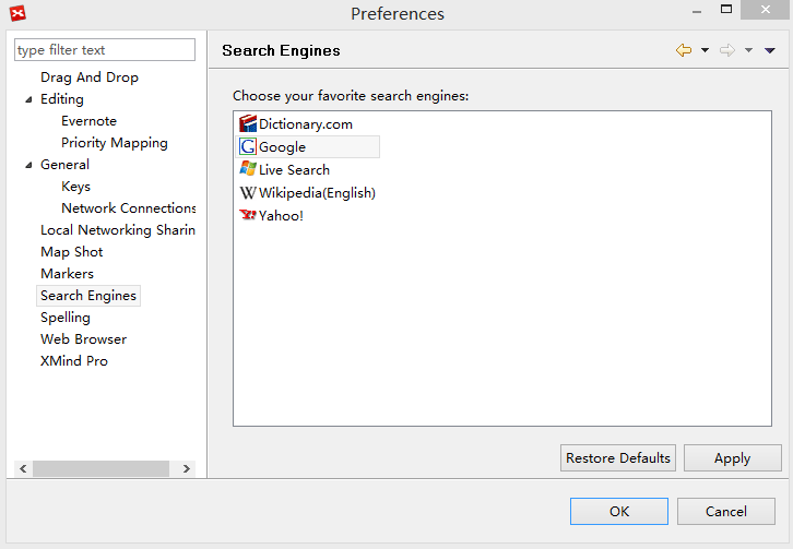 Search Engine Preference