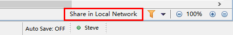 Local Network Share button
